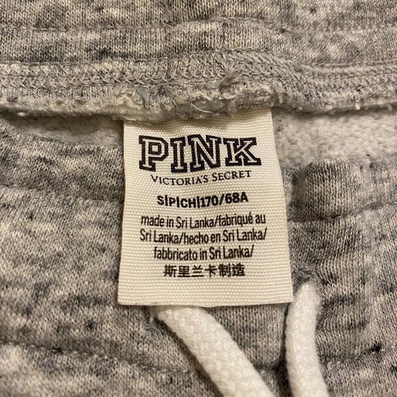 Victoria Secret VS PINK Heather Gray Joggers Jogging Pants Size SM Small - Picture 3 of 3